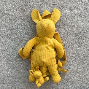 Zara Yellow Bunny Plush Toy Backpack